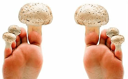 Mushrooms on the nail